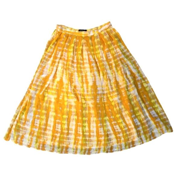 EC WHO WHAT WEAR CHIFFON TIEDYED SKIRT WITH LINING SZ.12 - Picture 3 of 6